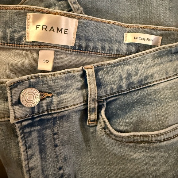 Frame Denim Sky Blue Le Easy Flare Jeans- worn once! Like new! Size 30! - Picture 2 of 9